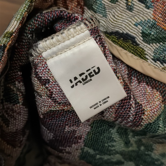 Jaded London Size 25 Floral Tapestry Boyfriend Fit Pants Streetwear Fashion Week - Picture 13 of 14